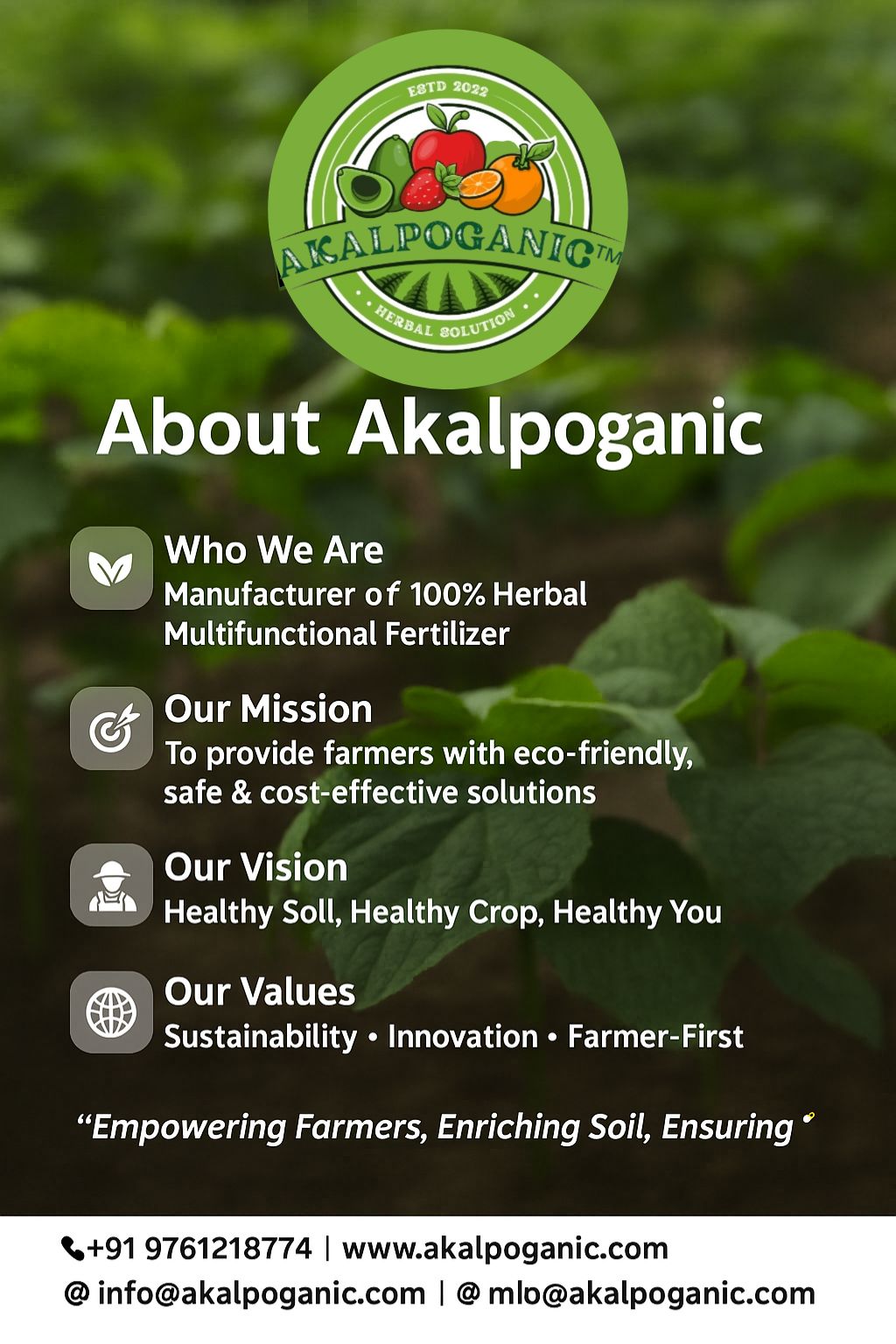 AKALPOGANIC Herbal Multifunctional solution 250ml